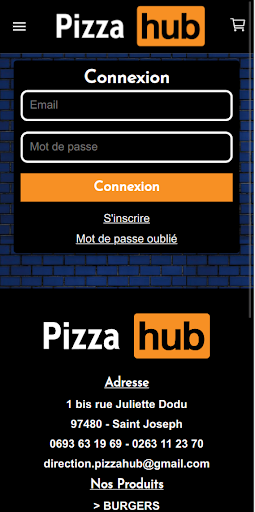 Android application PizzaHUB screenshort