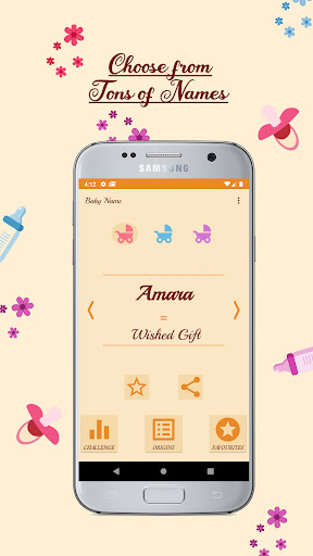 Android application Baby Name Finder by Nomino screenshort