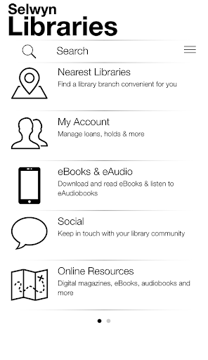 Android application Selwyn District Libraries screenshort