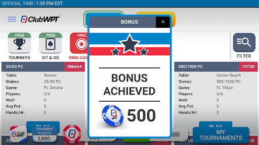 ClubWPT: Free Poker, Casino screenshot 5