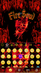 screenshot of Fire Soul Skull Keyboard Theme