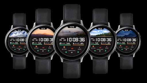 Android application Black And Weather For Wear OS screenshort