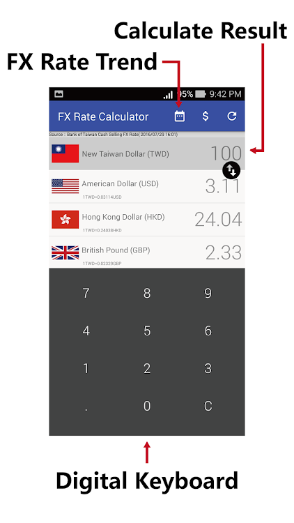 FX Rate Calculator - 1.24 - (Android)