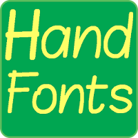 Hand Fonts for FlipFont