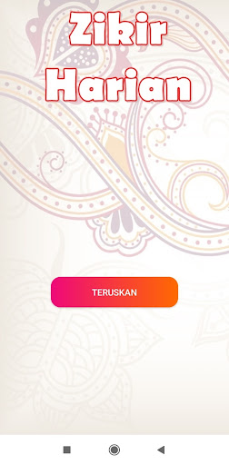 Android application Amalan Zikir Harian screenshort