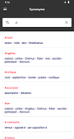 screenshot of Synonyms French Offline
