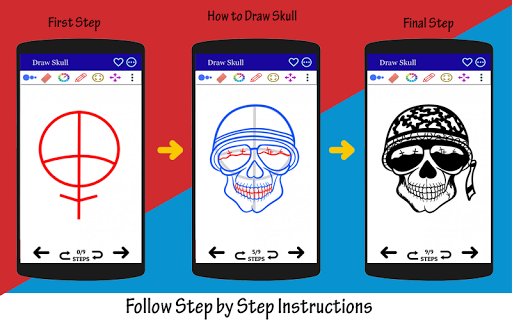 How to Draw Skull Tattoo Easy Screen 3