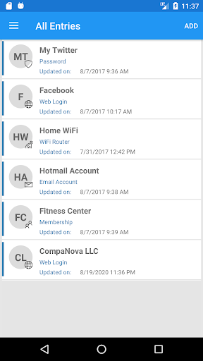 Password Manager Screen 2