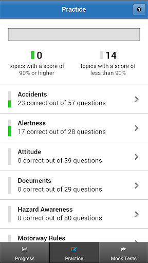 DT4A Car Theory Test 2019 Screen 3