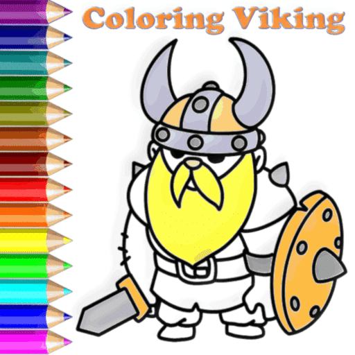Coloring Viking logo