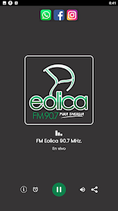 FM Eolica 90.7 MHz.