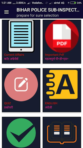 Android application Bihar Police SI Exam Guide screenshort