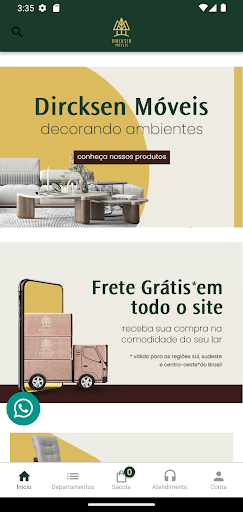 Android application Dircksen Móveis screenshort