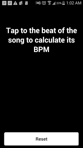 Android application BPM Calculator screenshort