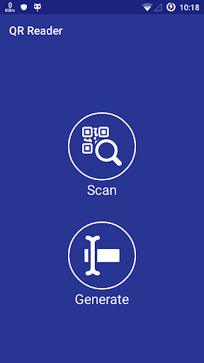 Android application QR Code Reader Generator screenshort