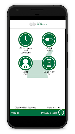 Android application Elston Pharmacy screenshort