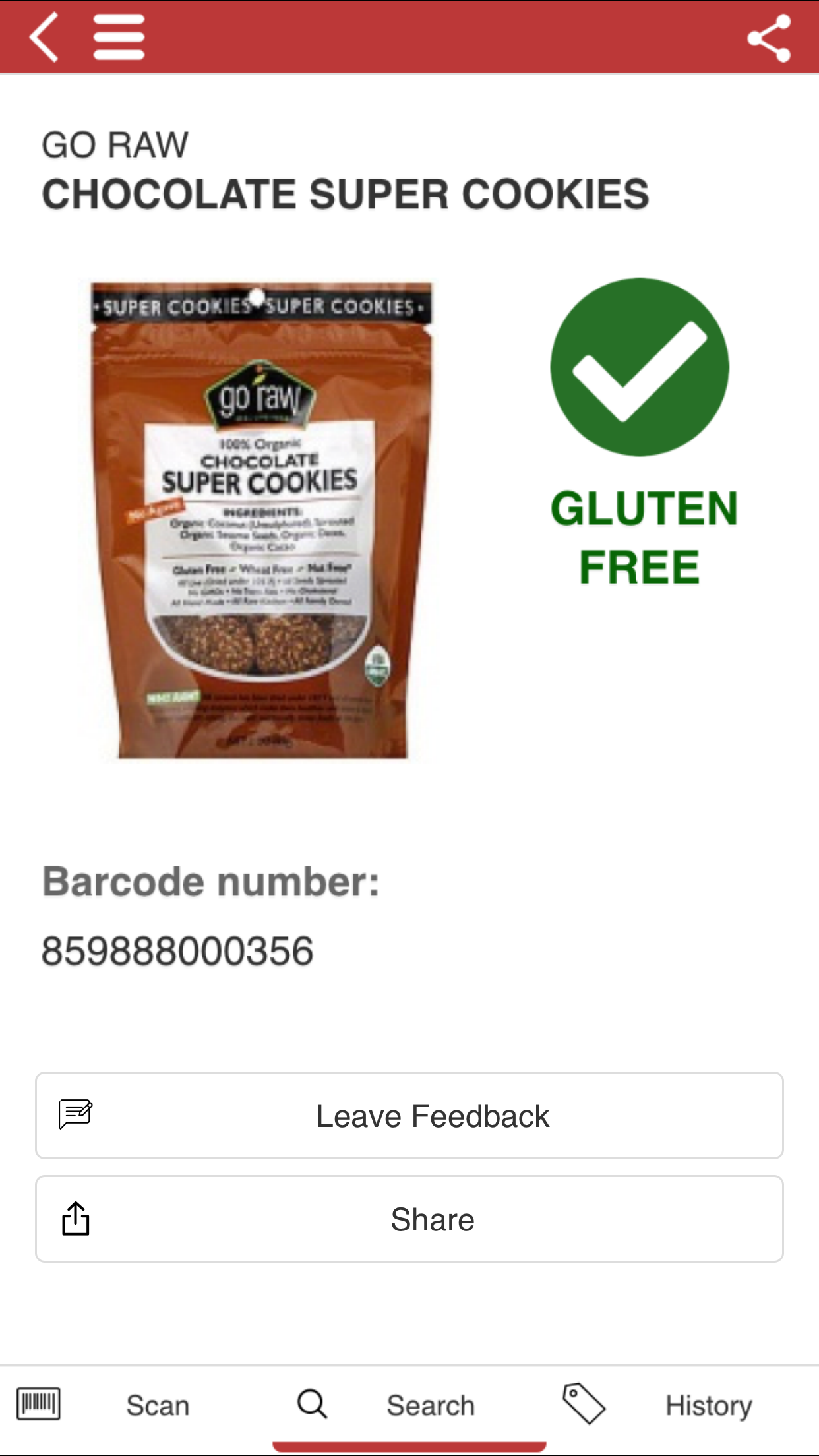 Android application Gluten Free Scan UK · FULL - Coeliac healthy diet screenshort