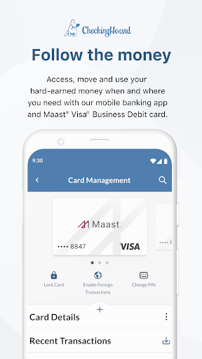 CheckingHound Business Banking Screen 3