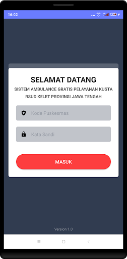 Android application SIAGA PETA RSUD Kelet screenshort