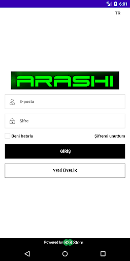 Android application ARASHI screenshort