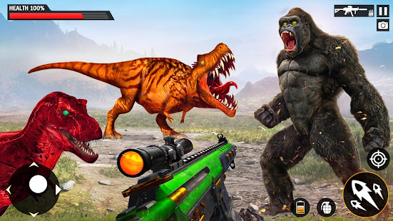 Wild Dinosaur Hunting Games apktram screenshots 22