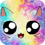 Galaxy Cute Kitty Sparkle Theme icon