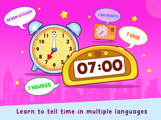 Screenshot of Telling Time Academy