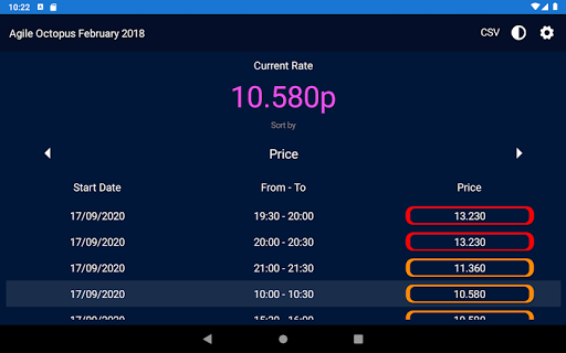Octopus Energy Tariff Tracker