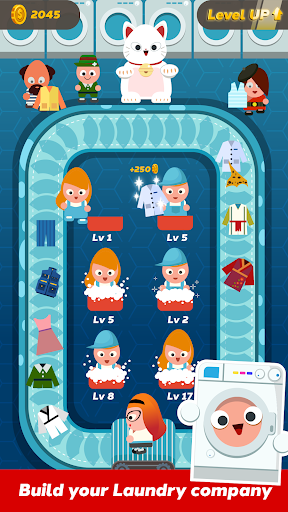 Android application Laundry Idle - a washing tycoo screenshort