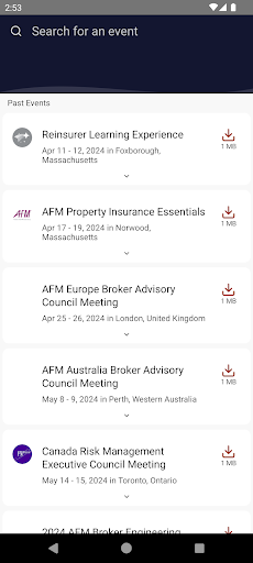 FM-Events Screen 2