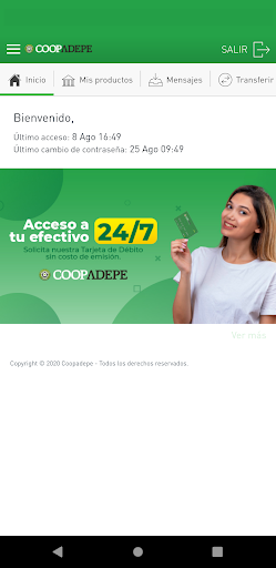 Android application Coopadepe screenshort