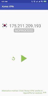 Korea VPN - Plugin for OpenVPN 3.4.2 Screenshots 3
