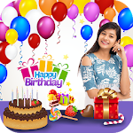 Cover Image of Download Birthday Frames : Photo On Birthday Cake With Name 1.4 APK