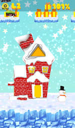 Sliding Frozen Snowman - casual 2D platformer game