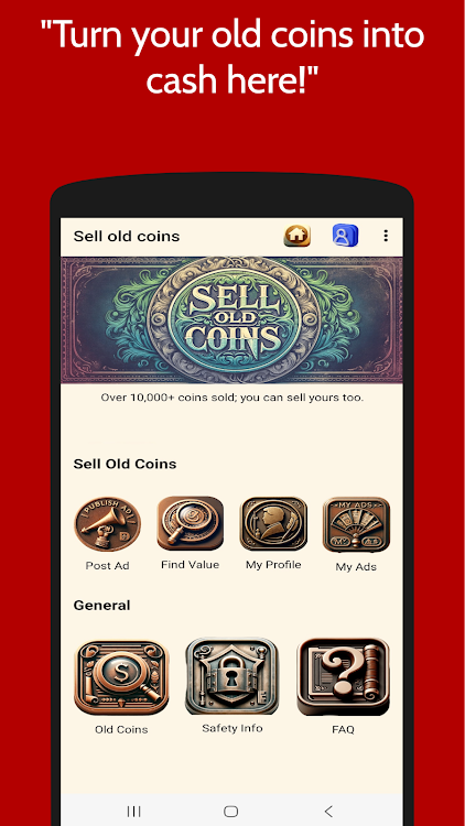 Sell old coins online - 111 - (Android)