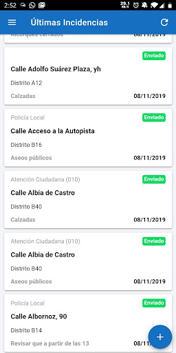 Android application Logroño Limpio screenshort
