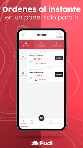 Android application Fudi Aliados screenshort