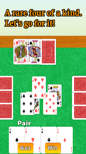 Playing Cards Game Two Pairs