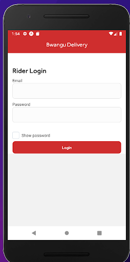 BwanguDelivery - Rider Screen 2