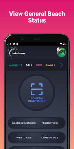 Beachoose Manage Screen 2