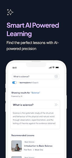 Learnxplore Educational App Screen 3