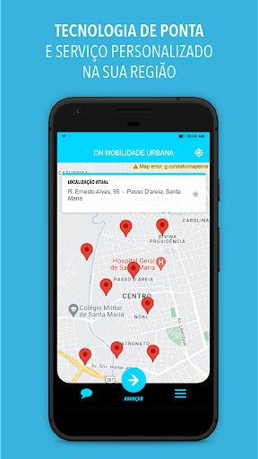 Android application ON Mobilidade Urbana screenshort