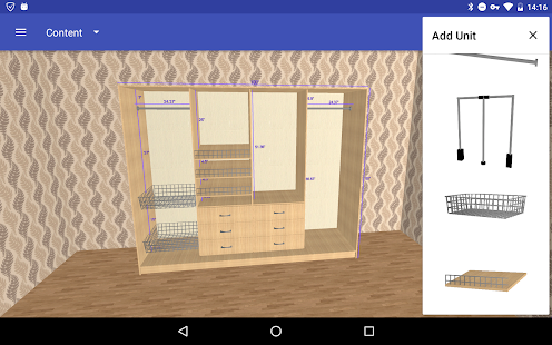 Closet Planner 3D Screenshot
