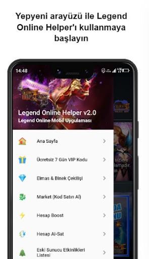 Android application Legend Online Helper 2 | Mobil screenshort