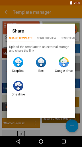 Aperçu de l'application
