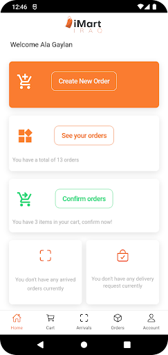 Android application iMart Iraq screenshort