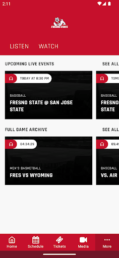 Screenshot of Fresno State Bulldogs