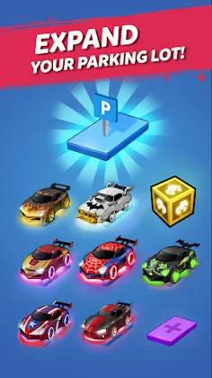 Merge Neon Cars - Merging game - Screenshot 2