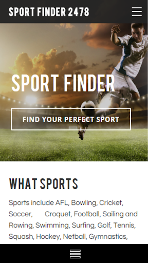 Android application Sportfinder screenshort