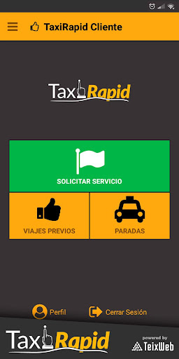 Android application TaxiRapid screenshort